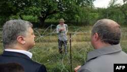 Село Хурвалети в зоне грузино-осетинского конфликта посетили президенты Украины и Грузии