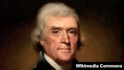 Un portret al președintelui Thomas Jefferson