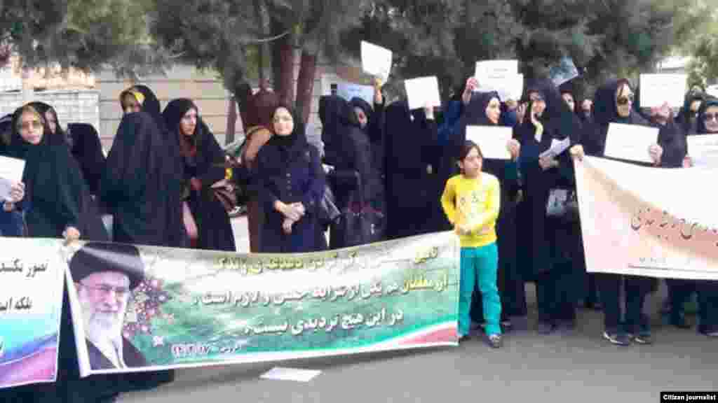 تجمع معلمان در قزوین، عکس از کاربر رادیو فردا