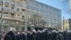 Протестът пред президентството на Сърбия.