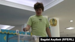 Голосование в Алматы на выборах депутатов в новый парламент Курултай. 23 августа 2026 года