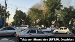 Пожежа на місці штурму