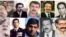 قربانیان قتل‌های فراقضایی، از بالا چپ، فریدون فرخزاد، عبدالله قادری آذر،اقبال مرادی، شاپور بختیار،علی‌اکبر محمدی، عبدالرحمن قاسملو، شهریار شفیق، پیشوا عزیزپور، حمیدرضا چیتگر، غلامعلی نارکی (کشاورز)