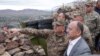 Armenia - Defense Minister Seyran Ohanian visits Amenian troops deployed on the border with Azerbaijan, 24Sept, 2016