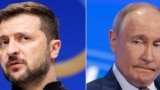 Володимир Зеленський та Володимир Путін (комбіноване фото) 