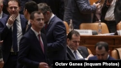 Cabinetul Ludovic Orban, în ziua moțiunii de cenzură, când a fost demis.