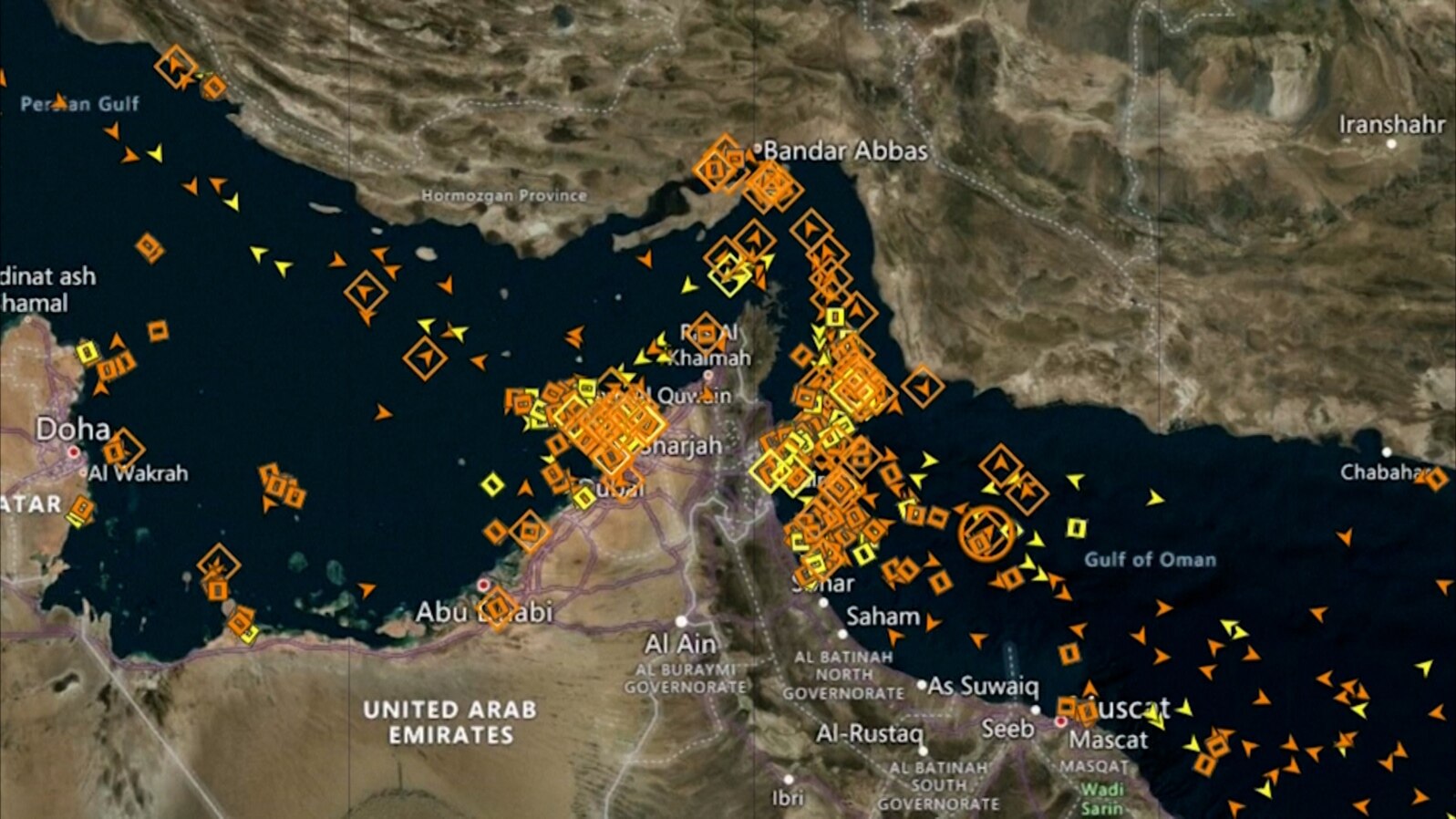 Oil Tanker Traffic In Strait Of Hormuz