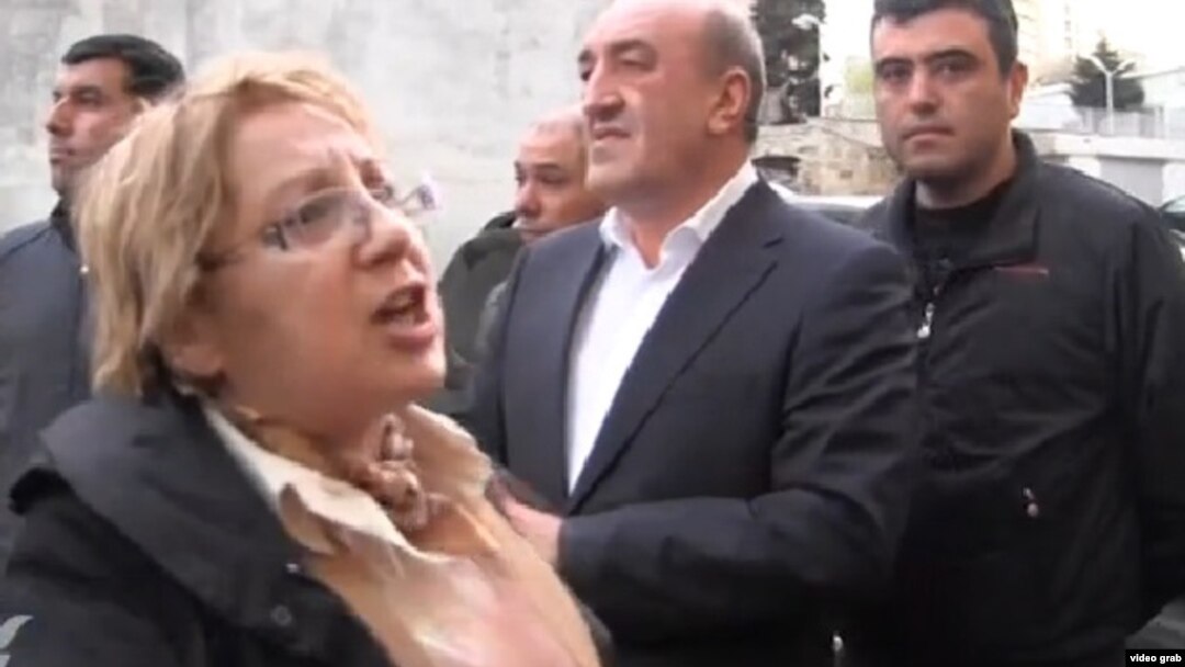 Leyla Yunus (left), the head of Peace and Democracy İnstitute and a fierce critic of Azerbaijan's poor rights record, was arrested on July 30. 