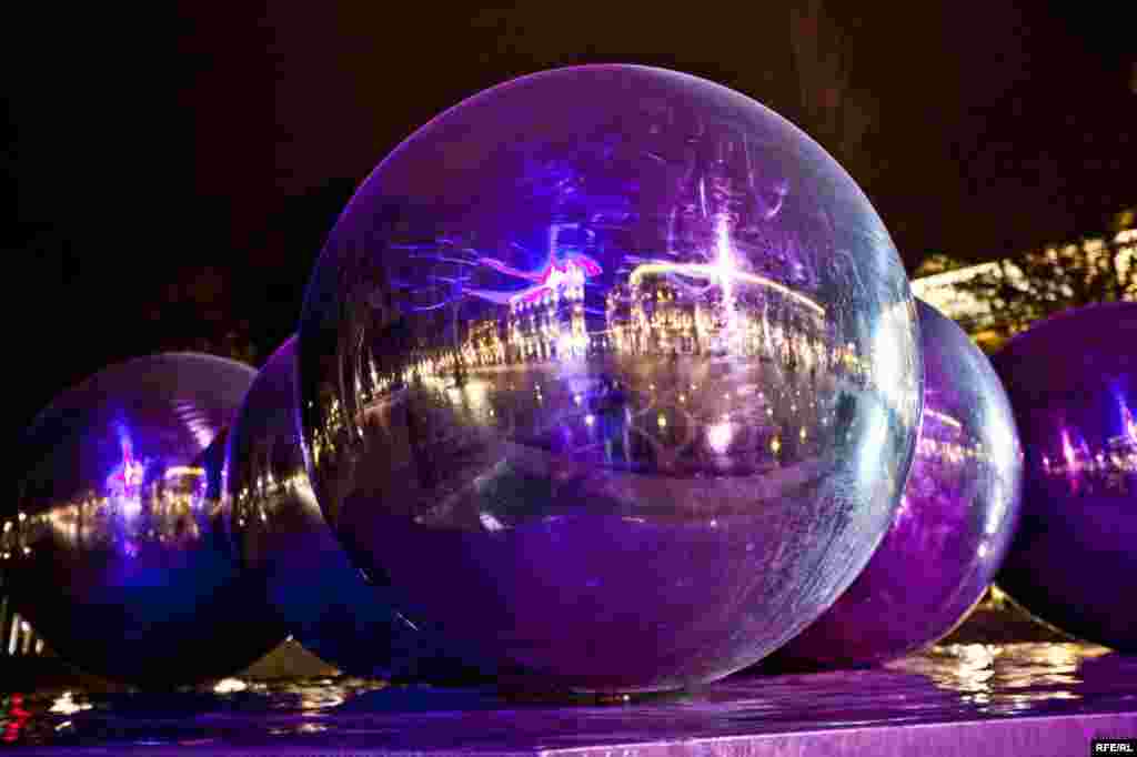 Yeni il üçün bəzənmiş Bakıdan fotolar #15