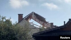 Повреждения в Польше в результате попадания дрона