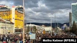 Protest u Sarajevu nakon tramvajske nesreće