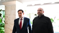 Марко Рубио и Рустем Умеров во время встречи делегаций США и Украины во Флориде