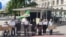 Митинг чеченской диаспоры у посольства Германии в Вене