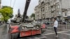 تانک مربوط به نظامیان واگنر در شهر روستوف روسیه 