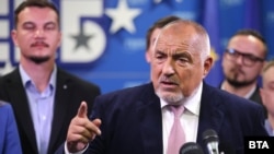 Bojko Borisov u obraćanju medijima nakon prvih izbornih rezultata, 27. oktobra 2024.