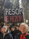 Protest against violence and demand for the resignation of the top security officials in Podgorica, Montenegro