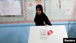Избирательный участок в Тунисе, 26 октября 2014 года. 
