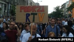 Sa jednog od protesta Podrži RTV