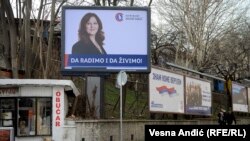 Elections bilbords in Belgrade, Serbia