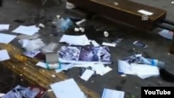 Թուրքիա - Խոջալուի դեպքերի 21-րդ տարելիցին նվիրված ակցիայի վայրը Անկարայում` հարձակումից հետո, 25-ը փետրվարի, 2013թ.