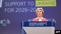 Ursula von der Leyen, vorbind la Bruxelles pe 14 ianuarie, după ce UE a aprobat un pachet de ajutoare pentru Ucraina, pentru perioada 2026–2027