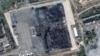 Satellite images released by Vantor show a Wildberries warehouse in Volgograd, Russia, on July 14 and then on August 1 following an attack by Ukrainian drones.