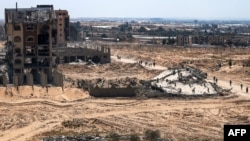 Գազայի հատված - Խան Յունիս քաղաքը Գազայի հատվածի հարավից իսրայելական զորքերի դուրսբերումից հետո, 7-ը ապրիլի, 2024թ.