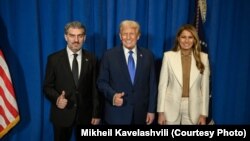 მიხეილ ყაველაშვილი, დონალდ ტრამპი და მელანია ტრამპი
