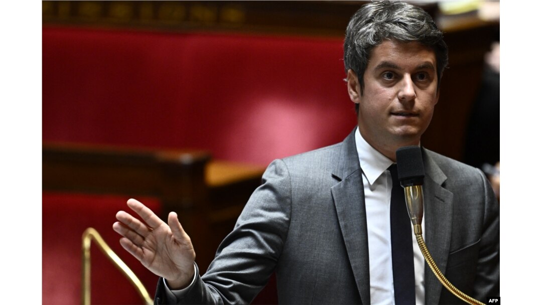Gabriel Attal, cel mai tânăr premier al Franței, a fost numit în post pe 9 ianuarie.