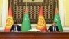 Президент Кыргызстана Садыр Жапаров и глава Туркменистана Гурбангулы Бердымухамедов. 28 июня 2021 г.