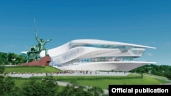 «Севастопольский государственный театр оперы и балета», спроектированных австрийской архитектурной фирмой Coop Himmelb (l) au, надеются открыть в 2023 году