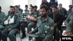 Afghan National Police training session in Wardak province in November 2008