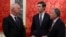 Слева направо: Кирилл Дмитриев и советники президента США Джаред Кушнер и Стив Уиткофф
