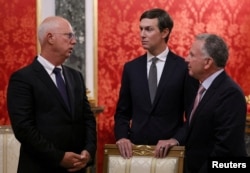 Зліва направо: Кирило Дмитрієв, Джаред Кушнер та Стів Віткофф на переговорах в Кремлі. Москва, 5 вересня 2026 року
