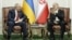 Iranian President Masoud Pezeshkian and Armenian Prime Minister Nikol Pashinian meet in Turkmenistan, October 9, 2026.