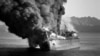 Горящий танкер в Ормузском проливе, 1987 год