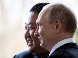 Встреча Владимира Путина и Ким Чен Ына на острове Русский. 26 апреля 2019 года