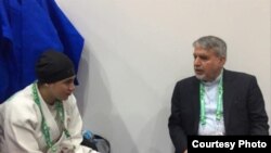 مارال مردانی و رضا صالحی امیری رییس کمیته المپیک