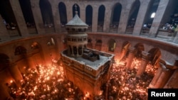 Сходження Благодатного вогню в Єрусалимі: фоторепортаж з Храму Гробу Господнього