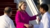 Clinton Arrives In Myanmar