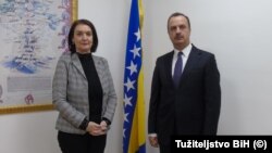 Bh. tužiteljica Gordana Tadić i ukrajinski ambasador Vasilj Kirilič, Sarajevo (26. januar)