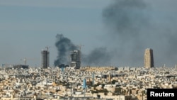 تصویری از پیامد یک حمله موشکی به ریاض در ۱۴ اسفند ۱۴۰۴