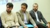 Ammar Salehi, (first from R), with his co-defendants during his corruption trial. Undated.