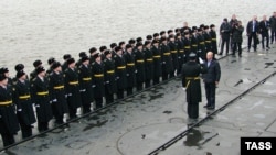 Prime Minister Vladimir Putin visits the "Aleksandr Nevsky" nuclear-powered submarine in November