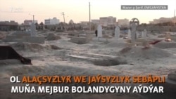 Jaý tapman, mazarystanda 'jaýlaşan' türkmen enesi