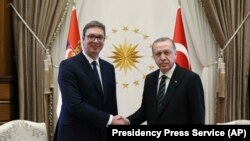 Predsednici Turske i Srbije - Redžep Tajip Erdoan i Aleksandar Vučić