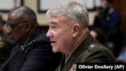 General Kenneth McKenzie, commander of U.S. Central Command, testifies before the House Armed Services Committee in Washington on September 29.