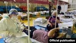 Бишкектеги убактылуу стационар.