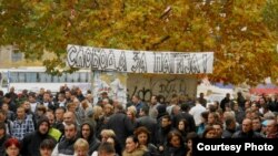 Pamje nga një protestë e mëparshme e serbëve në pjesën veriore të Kosovës