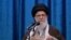 Iran's Supreme Leader Ayatollah Ali Khamenei leading Friday Prayers in Tehran. 
